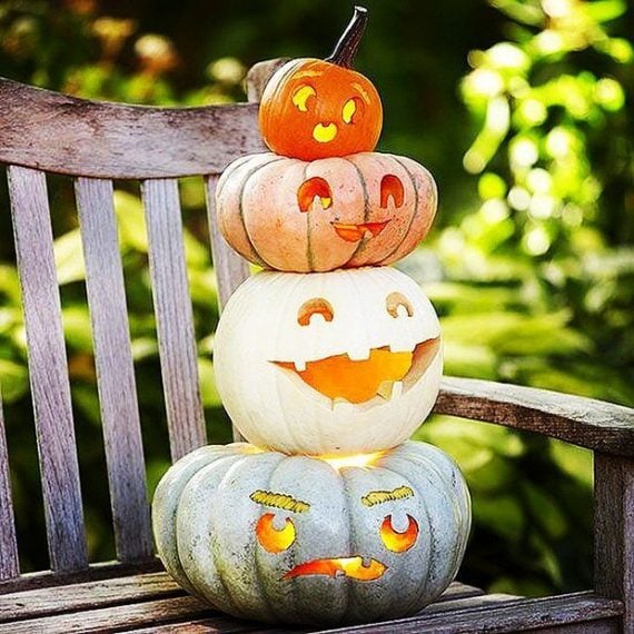 16 Cool Pumpkin Carving Ideas- Tower